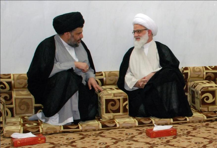 خبر صحفي : سماحة المرجع اليعقوبي يزور سماحة السيد مقتدى الصدر