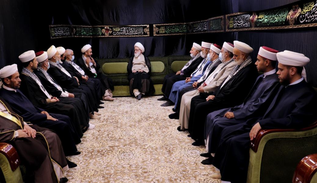 خلال لقائه بقافلة نداء الأقصى المرجع اليعقوبي: لا بديل عن الخيار الإسلامي في جميع ساحات المواجهة مع الأعداء