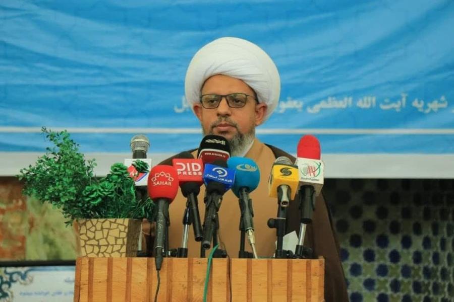 مؤتمرات : وفد المرجعية الرشيدة يعقد مؤتمر لأئمة المساجد والجماعات في كابل