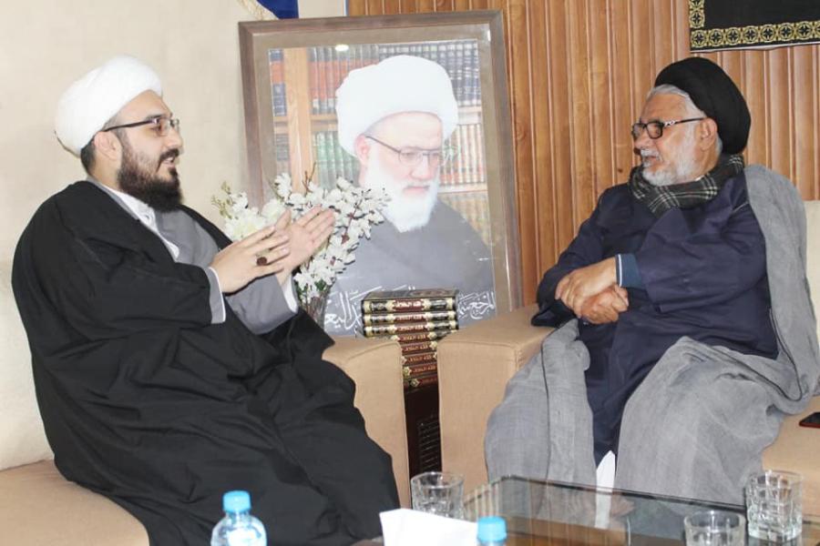 الوفود : بالصور استقبال سيد حسن ظفر نقوي عضو شورى مجلس وحدة المسلمين في باكستان