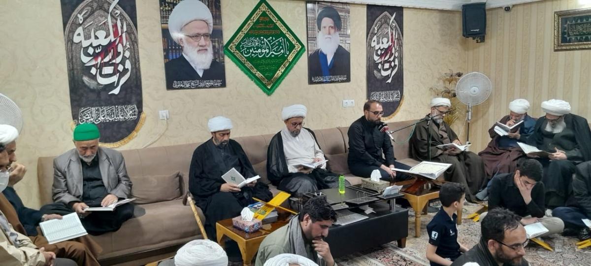 بالصور مراسم إحياء ليلة القدر الكبرى في مكتب سماحة المرجع اليعقوبي من جوار الإمام الرضا (ع)