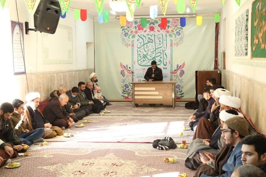 احياء ذكرى ولادة السيدة الزهراء ع في مكتب مشهد المقدسة