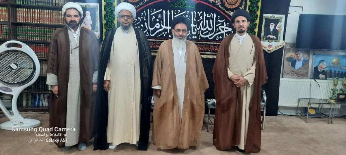 ((مكتب المرجع اليعقوبي يزور آية الله السيد أبو الفضل الطباطبائي))