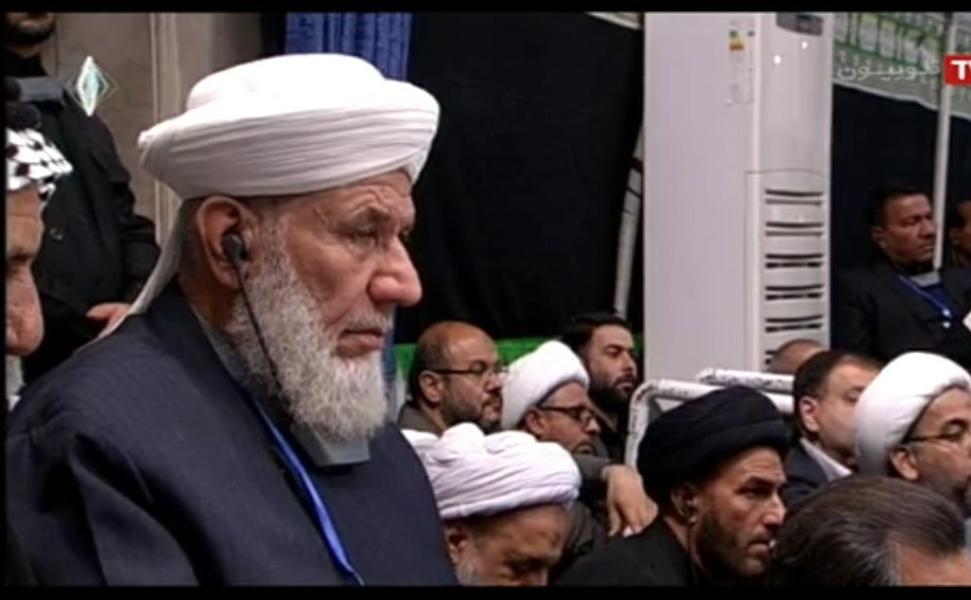 حضور مدیر مکتب المرجع الديني آية الله الشيخ محمد اليعقوبي في بيت السيد القائد الخامنئي (دام ظله) تلبية للدعوة الكريمة