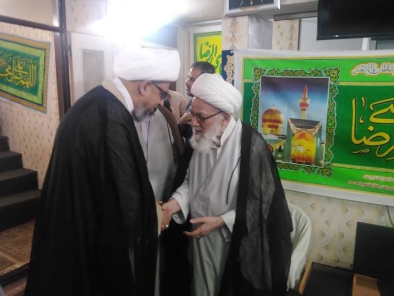 زيارة سماحة المرجع الشيخ الگرامي أيده الله في مكتبه الشريف بمدينة مشهد المقدسة