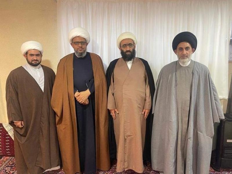 مكتب سماحة المرجع اليعقوبي في مشهد المقدسة يزور آية الله الشيخ مهدي زماني