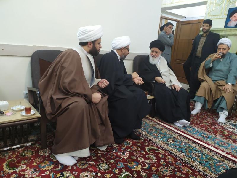 زيارة مكتب المرجعية الرشيدة في مشهد المقدسة اية الله السيد علم الهدى امام جمعة مشهد وممثل الولي الفقيه