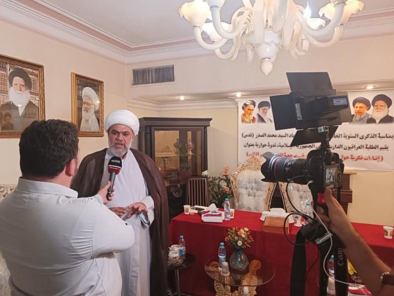 بالصور مشاركة ممثل المرجعية المباركة في قم في الندوة التي اقامها العراقيين المقيمين في طهران